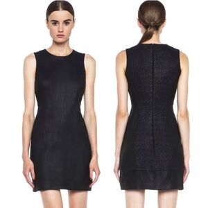NWT Theyskens’ Theory Lambskin Quilted Leather Sheath Mini Dress